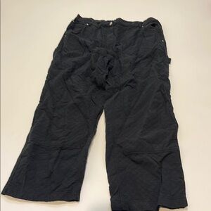 Urban Outfitters Black Cargo Pants with Quilted Look